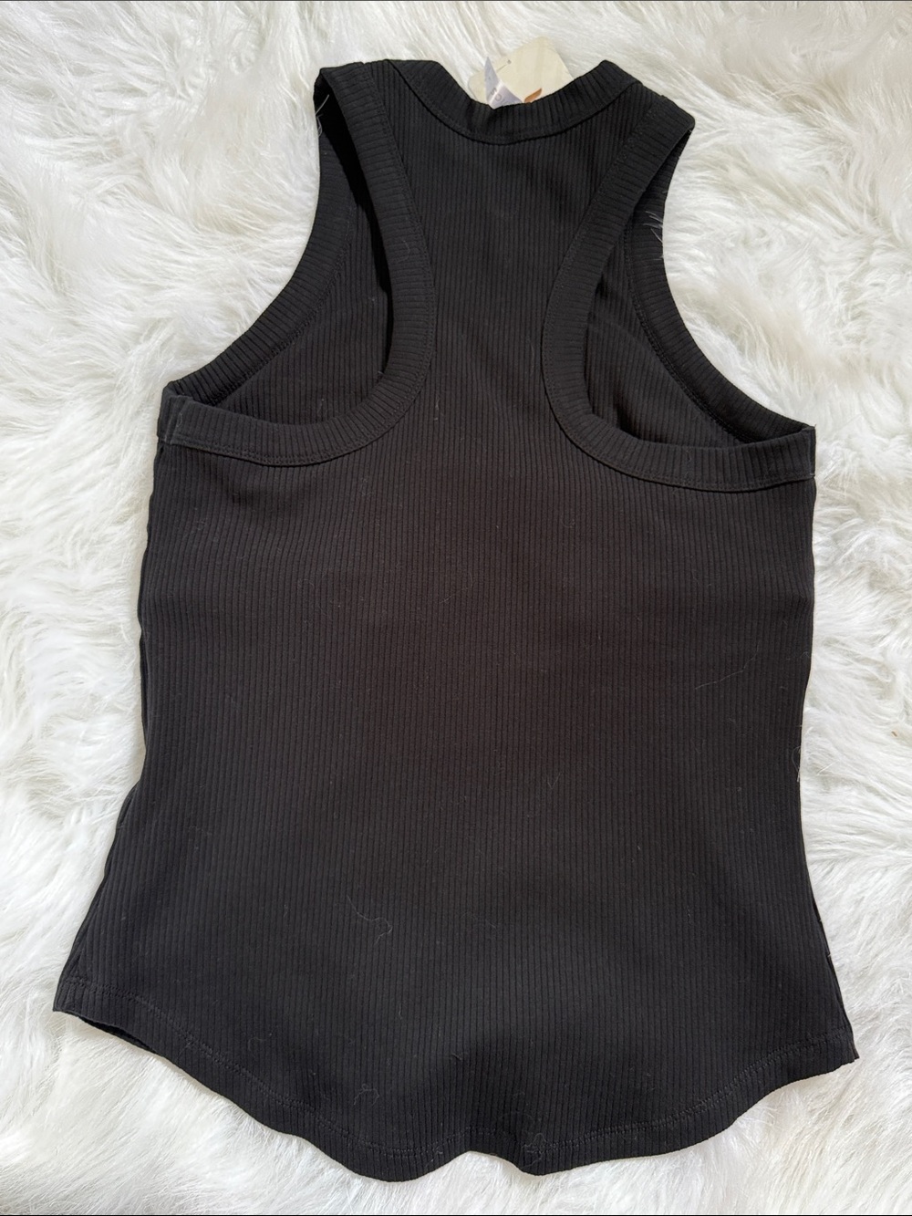 Fabletics Black Ribbed High-Neck Tank - Picture 4 of 6